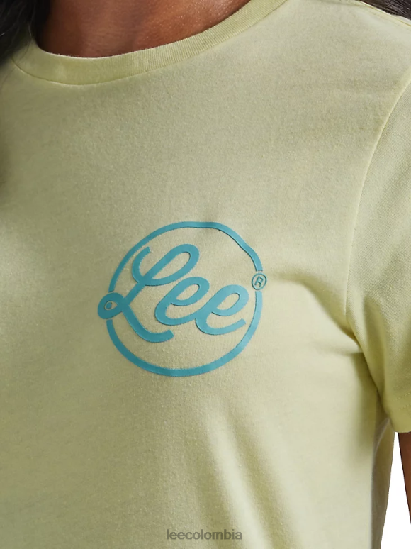 Lee mujer camiseta con gráfico de guión brezo de azufre ropa Z6H6F371