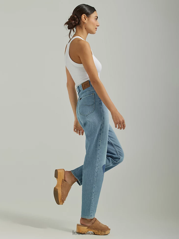 Lee mujer Vaqueros cónicos de talle alto Stella de la colección europea el actual ropa Z6H6F174