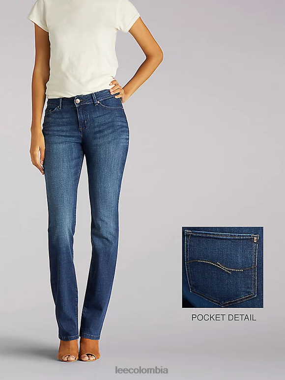 Lee mujer jeans con corte tipo bota y corte curvy cascada ropa Z6H6F134