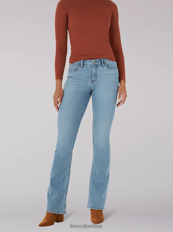 Lee mujer jeans legendarios con corte tipo bota regular piedra de nieve ropa Z6H6F119