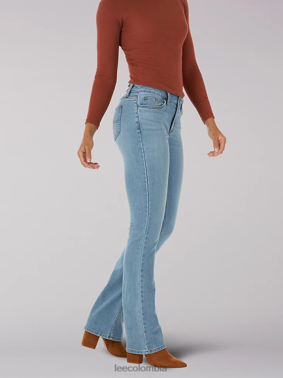 Lee mujer jeans legendarios con corte tipo bota regular piedra de nieve ropa Z6H6F119