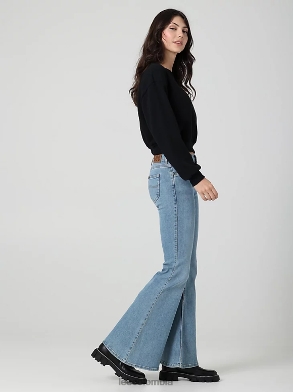 Lee mujer Vaqueros acampanados Ever Fit de talle alto, modernos y vintage Sol de invierno ropa Z6H6F146