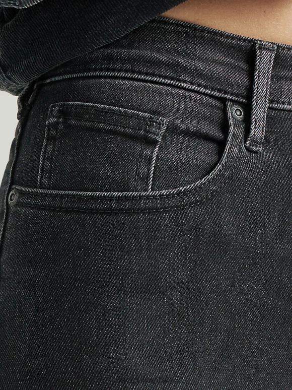 Lee mujer Vaqueros acampanados Ever Fit de talle alto, modernos y vintage avery negro ropa Z6H6F147