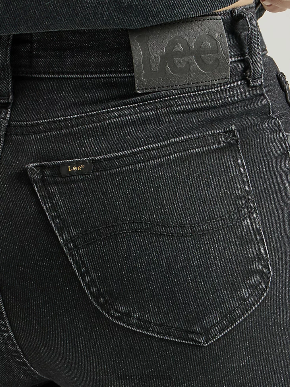 Lee mujer Vaqueros acampanados Ever Fit de talle alto, modernos y vintage avery negro ropa Z6H6F147