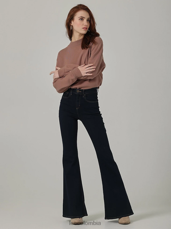 Lee mujer Vaqueros acampanados Ever Fit de talle alto, modernos y vintage noche de invierno ropa Z6H6F145