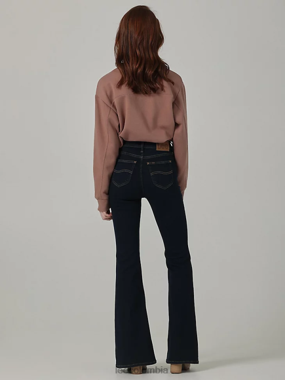 Lee mujer Vaqueros acampanados Ever Fit de talle alto, modernos y vintage noche de invierno ropa Z6H6F145