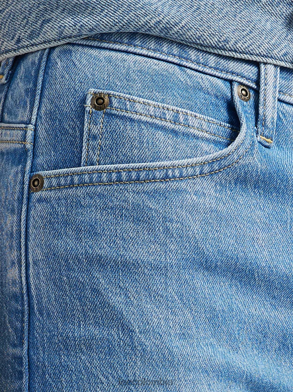 Lee mujer jeans acampanados de talle alto azul rocoso ropa Z6H6F155