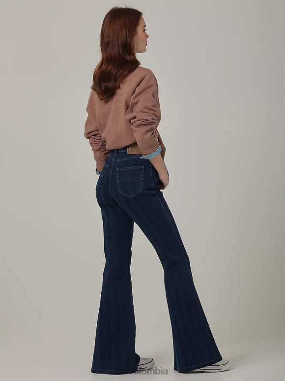 Lee mujer jeans acampanados de talle alto, modernos y vintage raya media ropa Z6H6F152