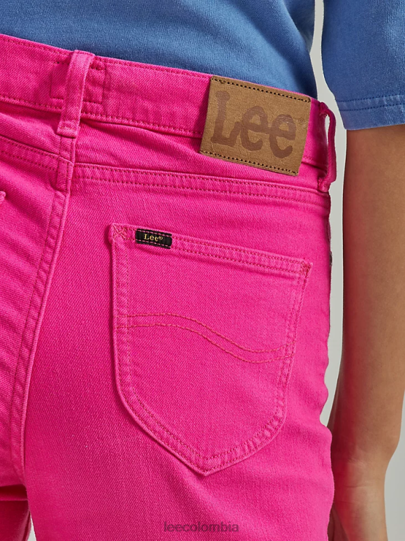 Lee mujer jeans acampanados de talle alto, modernos y vintage rosa roxie ropa Z6H6F149