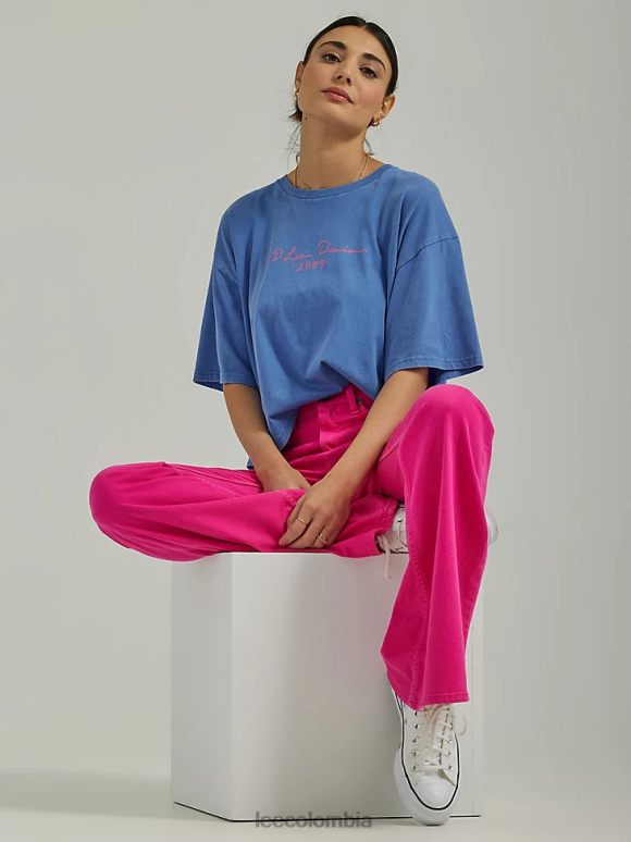 Lee mujer jeans acampanados de talle alto, modernos y vintage rosa roxie ropa Z6H6F149