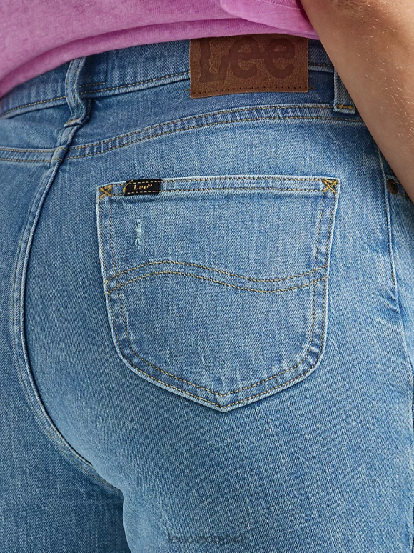 Lee mujer jeans acampanados de talle alto y rotos ritmo glacial dx ropa Z6H6F162