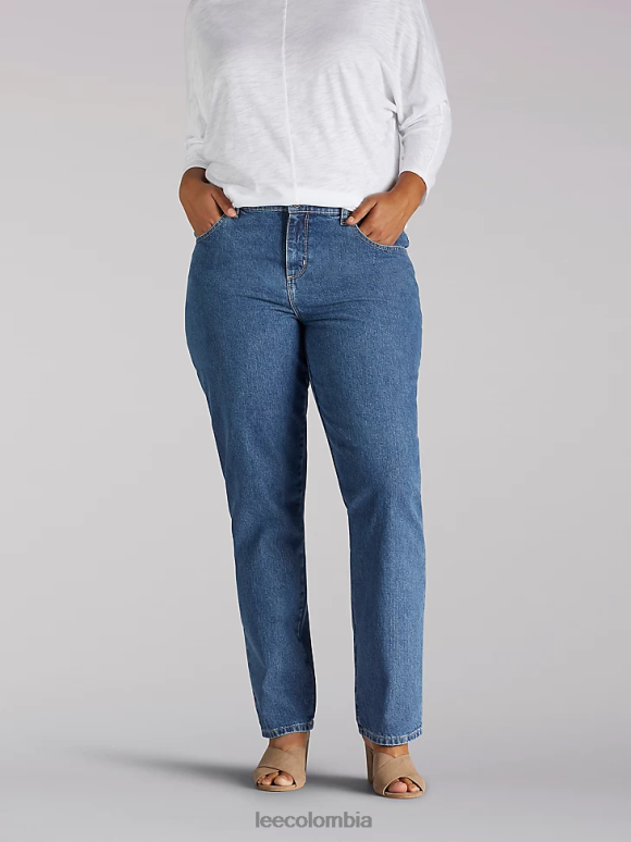Lee mujer Jean de pierna recta, corte relajado, 100 % algodón (plus) aero ropa Z6H6F59