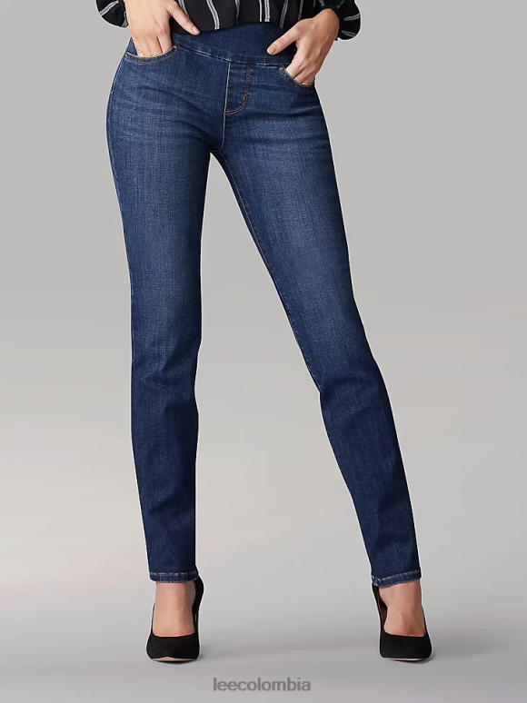 Lee mujer Vaqueros ajustados y esculpidos con pierna ajustada deslizamiento de tierra ropa Z6H6F109