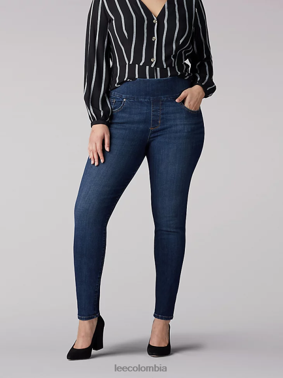 Lee mujer Vaqueros ajustados y esculpidos de corte ajustado (plus) deslizamiento de tierra ropa Z6H6F115