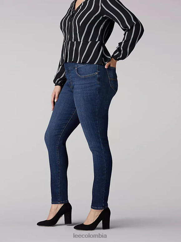 Lee mujer Vaqueros ajustados y esculpidos de corte ajustado (plus) deslizamiento de tierra ropa Z6H6F115