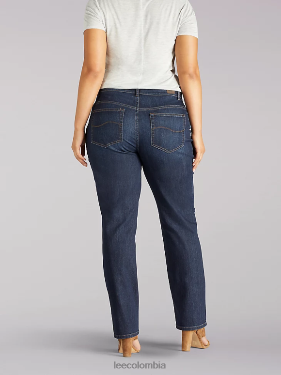 Lee mujer Vaqueros elásticos de pierna recta y corte relajado (plus) verona ropa Z6H6F89