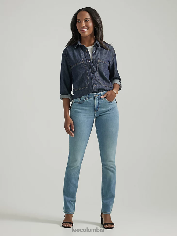 Lee mujer Vaqueros ultra lux con movimiento flexible, ajuste regular y pernera recta Costa norte ropa Z6H6F72