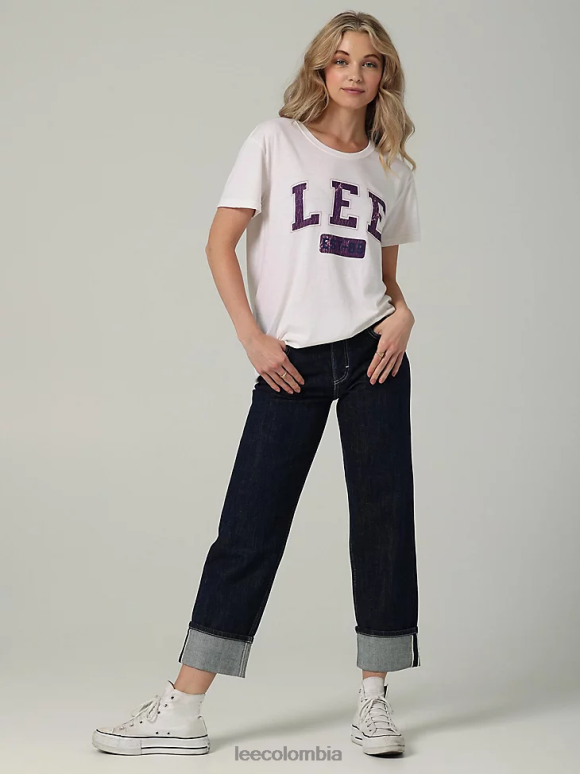 Lee mujer colección europea de vaqueros rectos carol enjuague retro ropa Z6H6F32