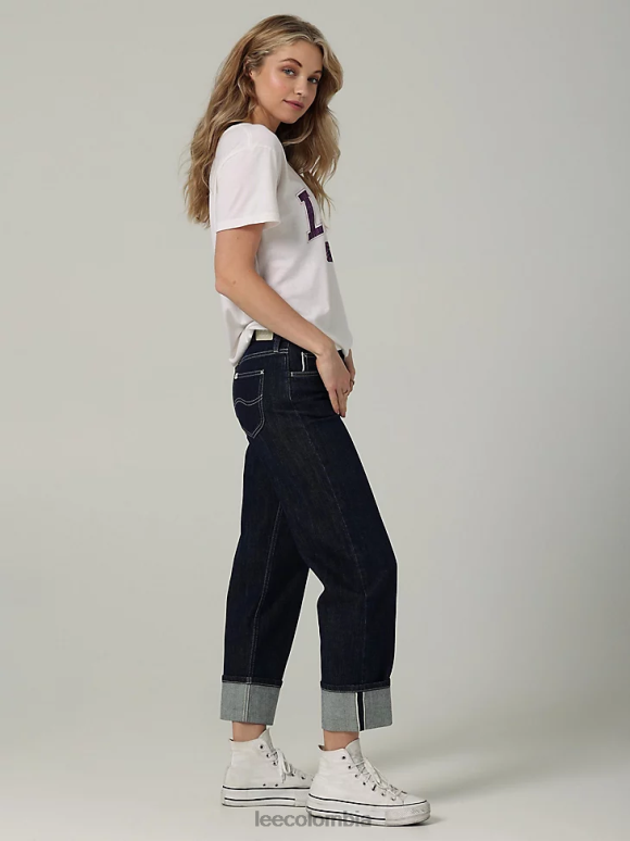 Lee mujer colección europea de vaqueros rectos carol enjuague retro ropa Z6H6F32