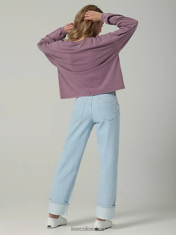 Lee mujer colección europea de vaqueros rectos carol luz retra ropa Z6H6F31