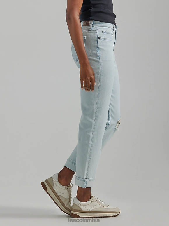 Lee mujer jean novio legendario escarcha blanca ropa Z6H6F3