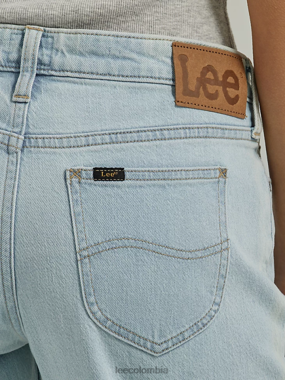 Lee mujer jeans rectos de talle bajo caminata matutina ropa Z6H6F12