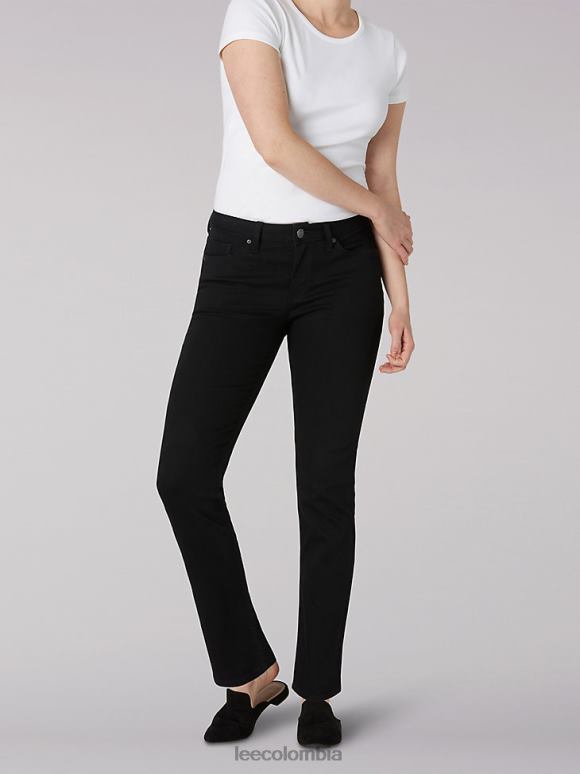 Lee mujer legendario jean recto regular (petite) negro ropa Z6H6F87